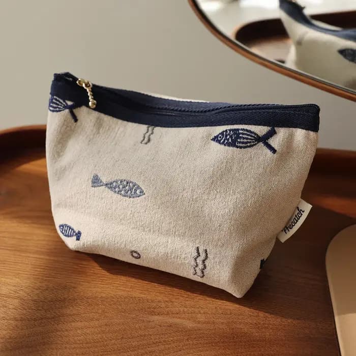 Sac à cosmétiques brodé