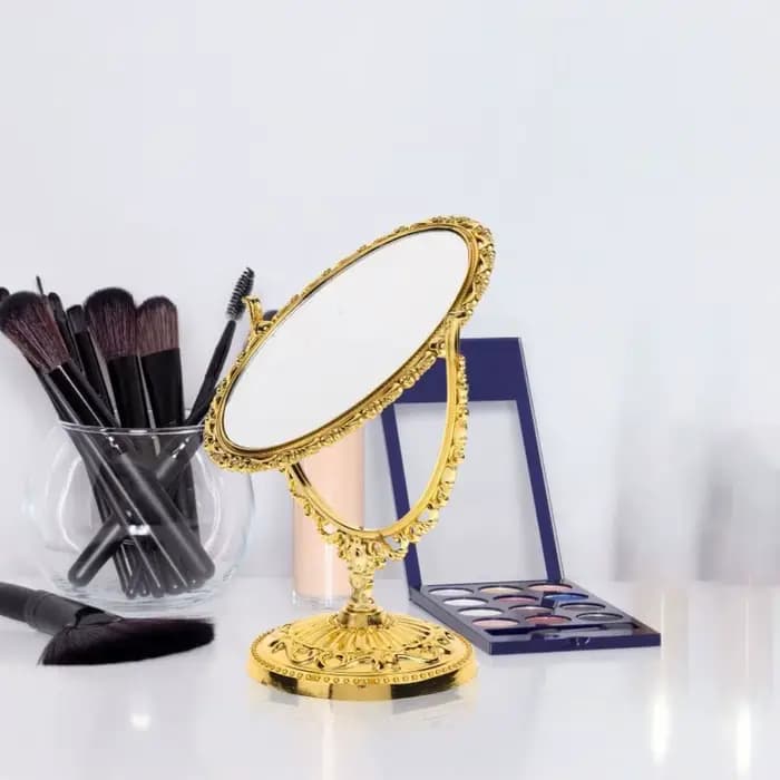 Miroir de maquillage à Rotation Double face avec cadre