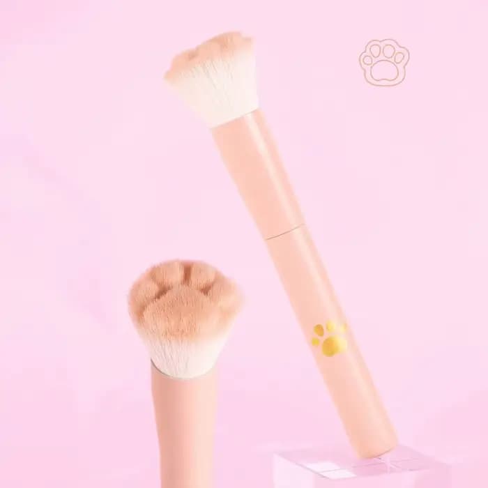 Nouveau pinceau à Blush patte de chat avec boîte de rangement