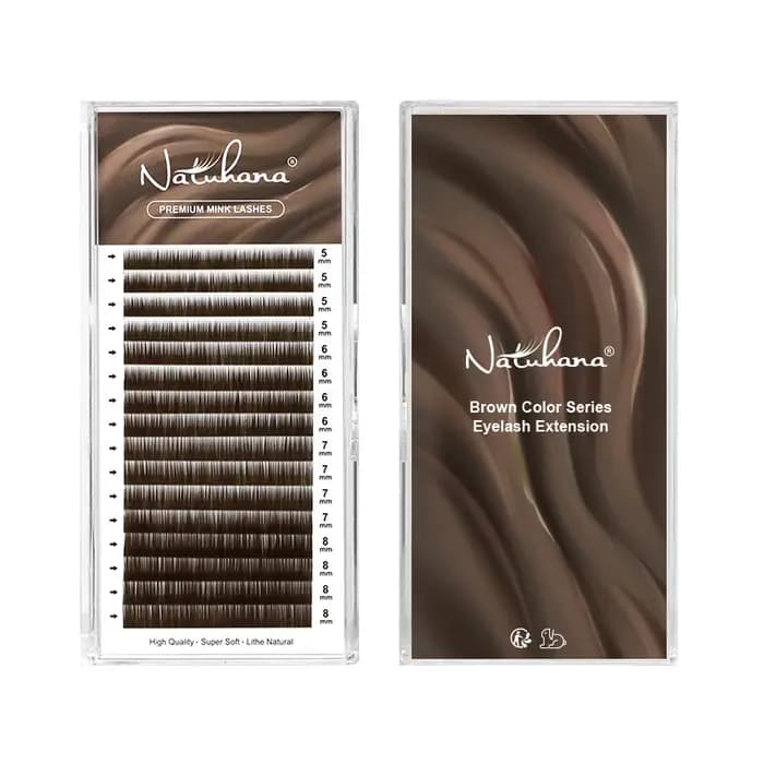 NATUHANA Extension de cils inférieurs individuels naturels doux sous
