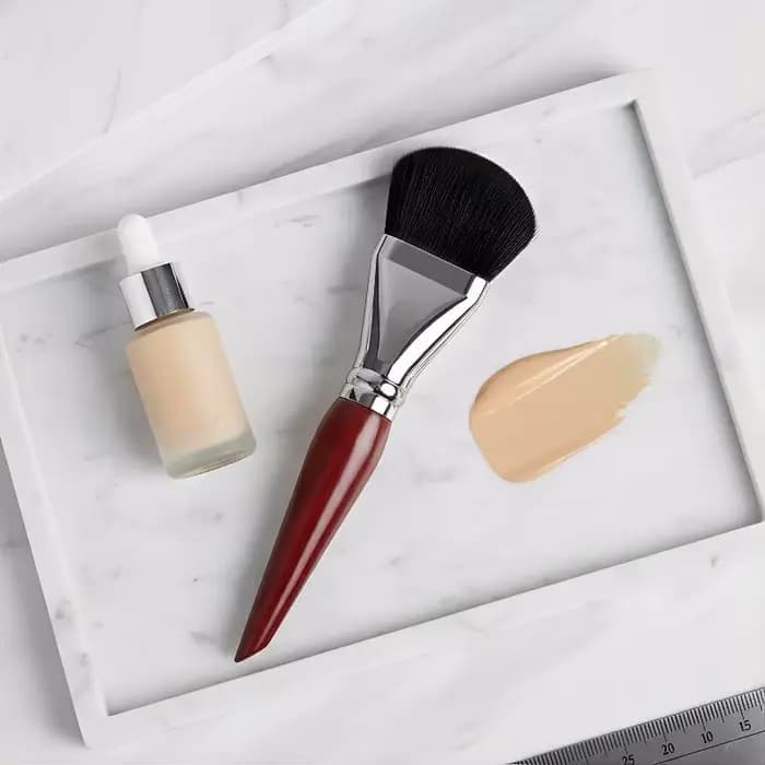 Pinceau de maquillage pour fond de teint plat