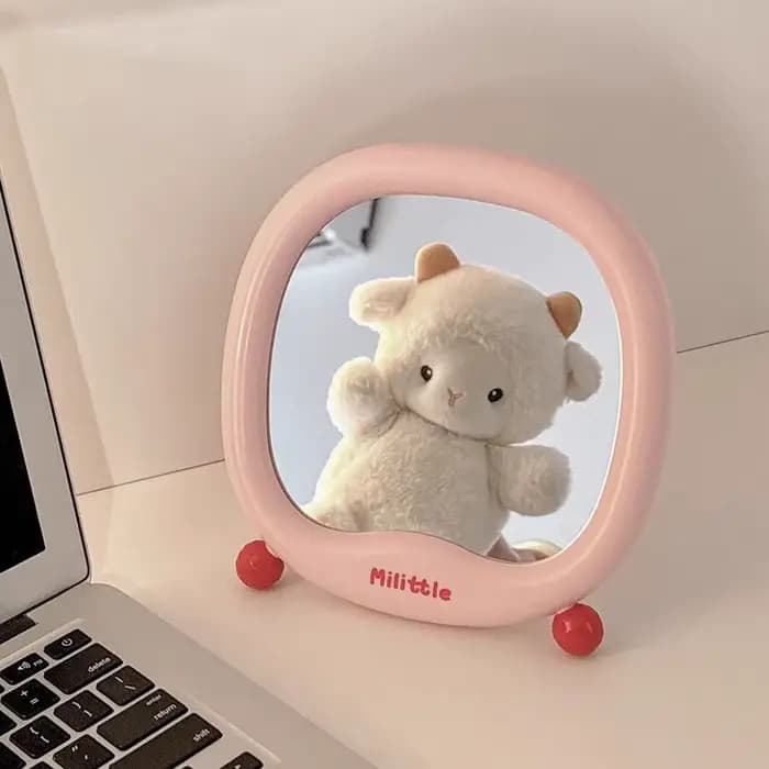 Miroir de maquillage pour filles mignonnes