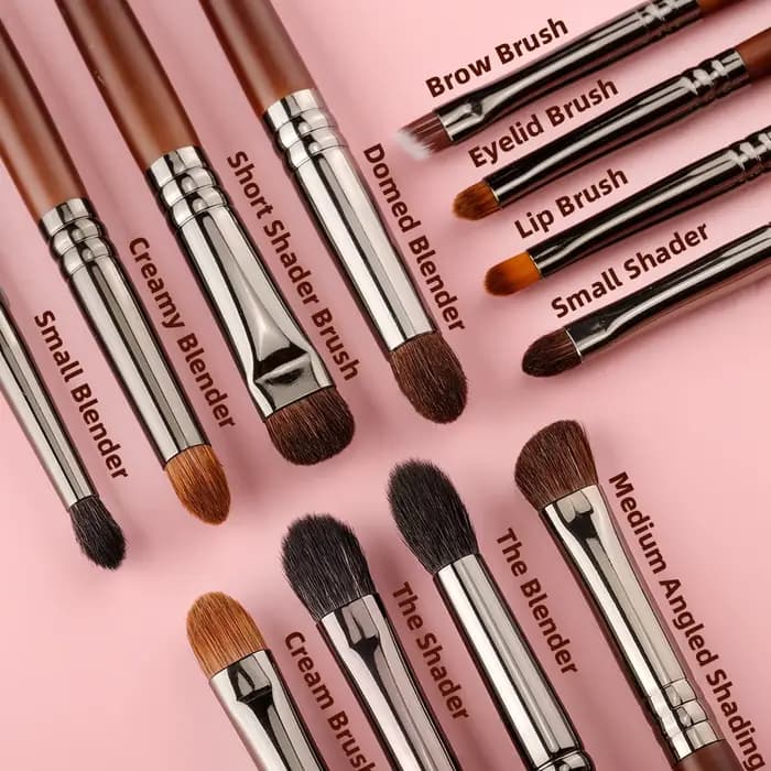OVW 9/12 pièces Panceau Maquillage yeux cheveux naturels pinceaux
