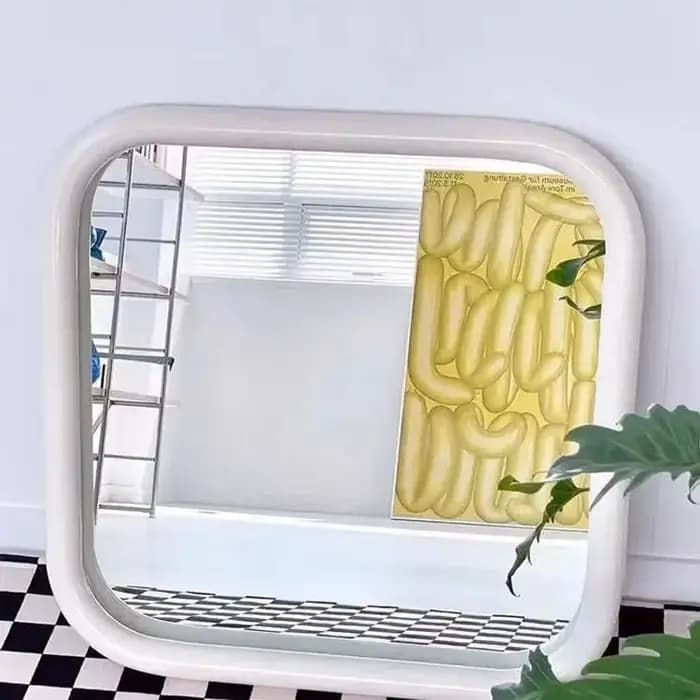 Miroir de voyage de maquillage rectangulaire