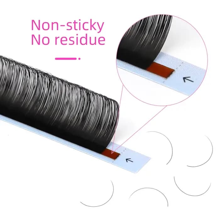 Lashrujade 12 rangées Classic Personal Lash extensions Mascara en soie Soft Natural Cashmere Mascara