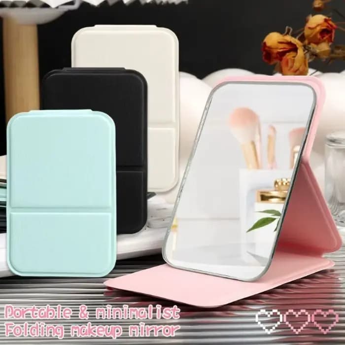 Miroir de maquillage portable pliable haute définition