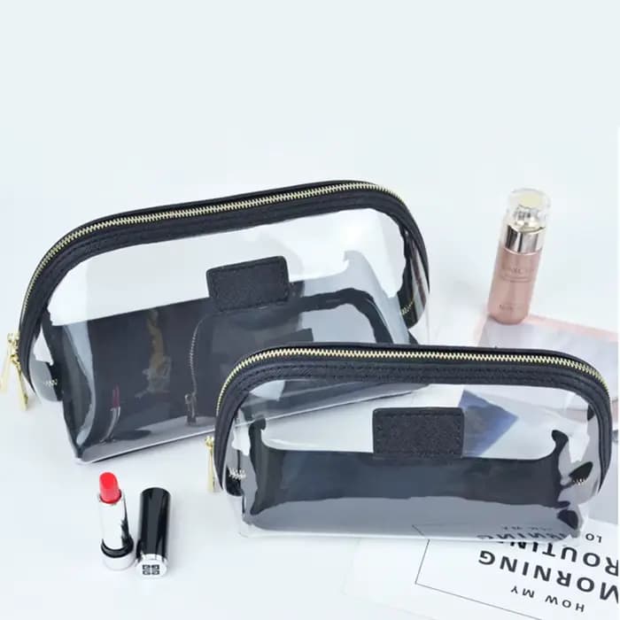 Sac de Maquillage Transparent avec Lettres Personnalisées