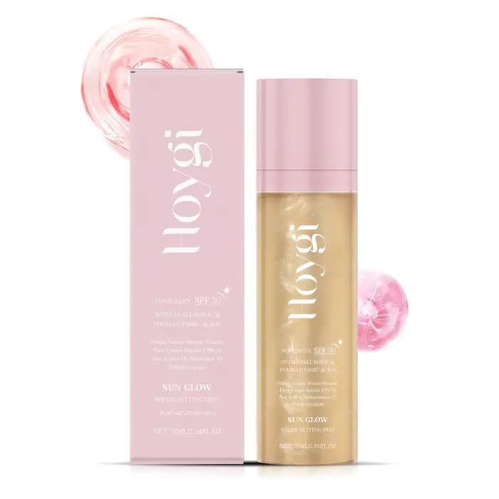 Hoygi Spf 50 + réglage Spray contrôle de l'huile longue durée mat naturel Non gras imperméable rapid
