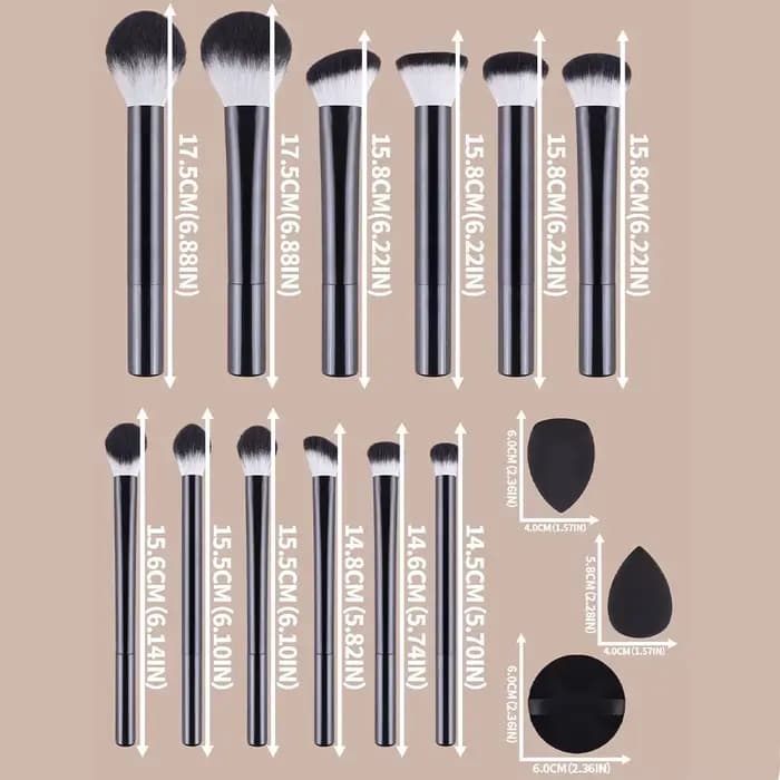 Ensemble de pinceaux de maquillage créatifs et multifonctionnels