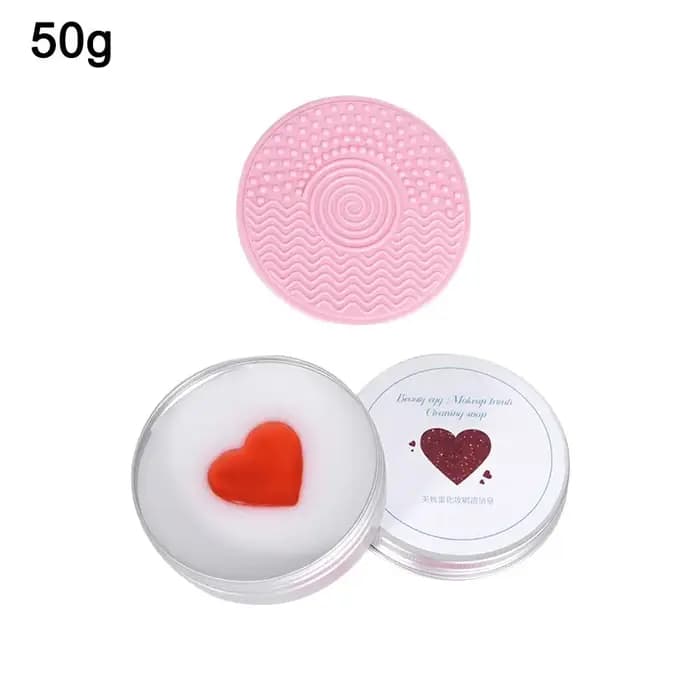 Savon nettoyant pour pinceaux de maquillage naturel