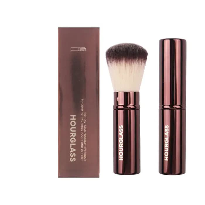 Pinceau de maquillage rétractable avec étui