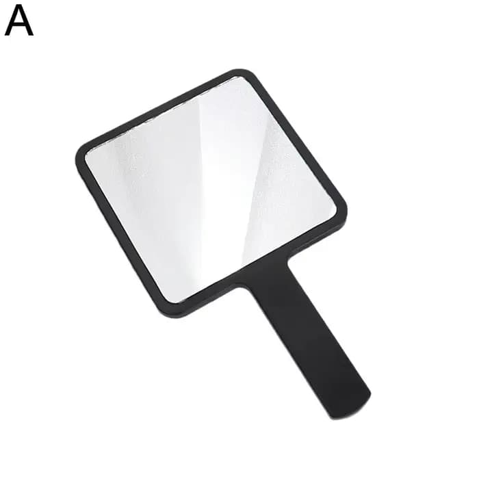 Miroir de maquillage carré compact avec poignée, miroir de courtoisie, miroir à main pour salon SPA,