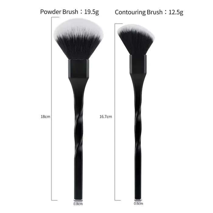 1 pièces spirale conception poignée en plastique beauté maquillage pinceaux cosmétiques poudre Blush brosse