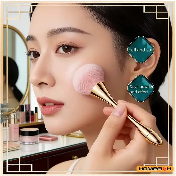 Petit pinceau à poudre moelleux et doux pour le blush