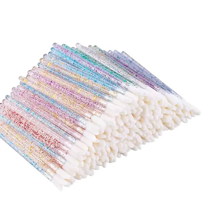 wholesale 50/100 pièces brosse à cils jetable applicateur de Mascara baguette yeux lèvres cosmétique