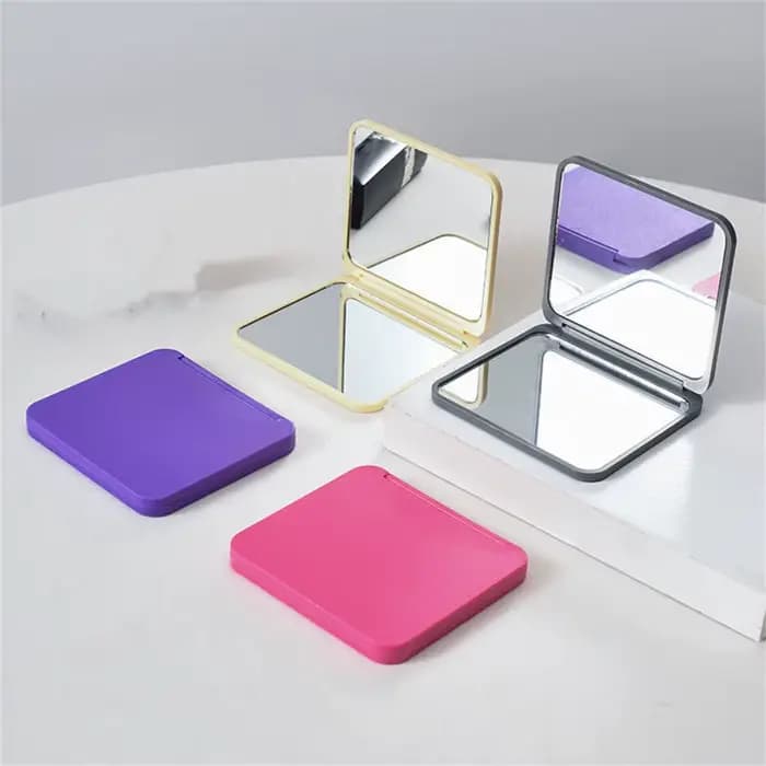 Miroir de maquillage rectangle double face