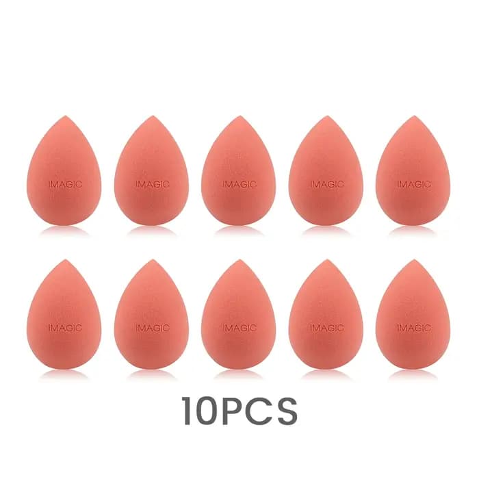 IMAGIC 10 pièces/KIT éponge de maquillage douce pour fond de teint crème anti-cernes vente en gros Latex sain lisse humi