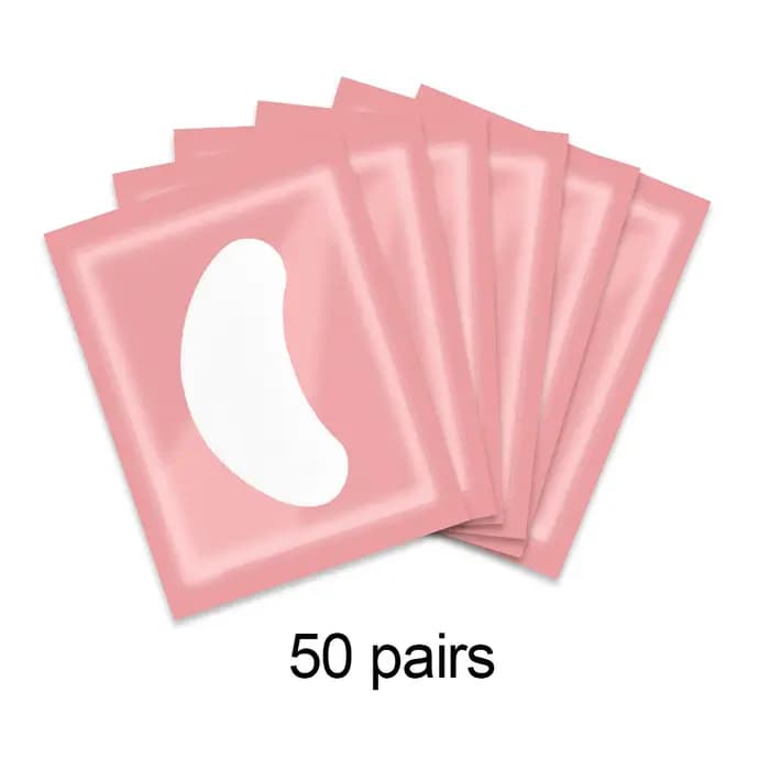 50 paires de patchs d'extension de cils