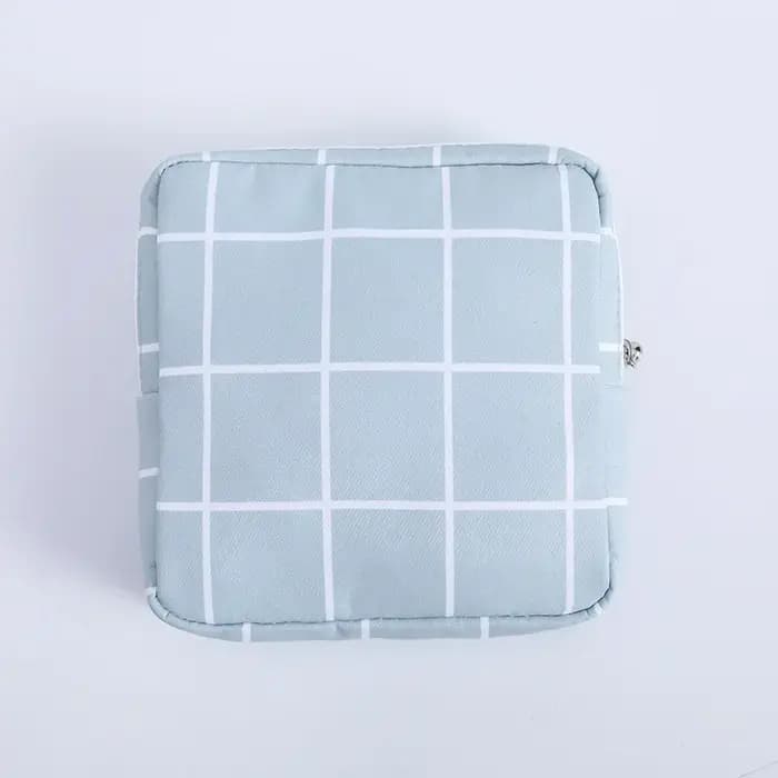 Petit sac cosmétique portable avec fermeture éclair pour fille