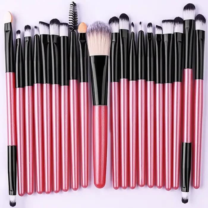 Ensemble de pinceaux de maquillage 20 pièces Kit de pinceaux doux et moelleux pour les yeux Ombre à
