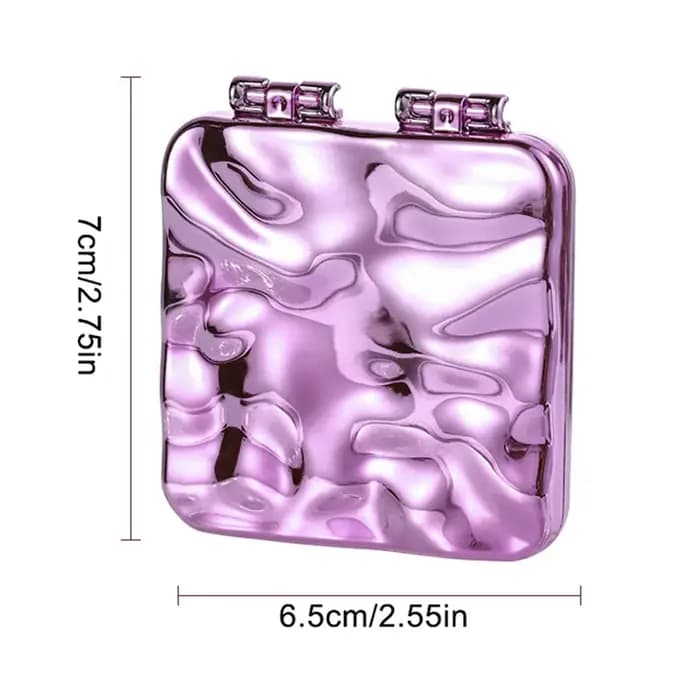Mini Miroir de Maquillage Carré Pliable
