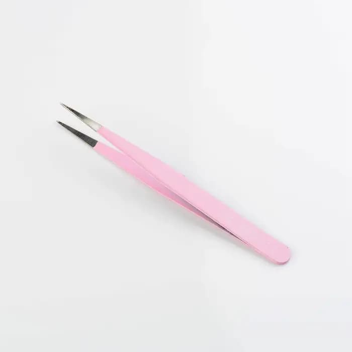 Pincettes en acier inoxydable pour Extension de cils, courbées, droites, Non magnétiques, outils de