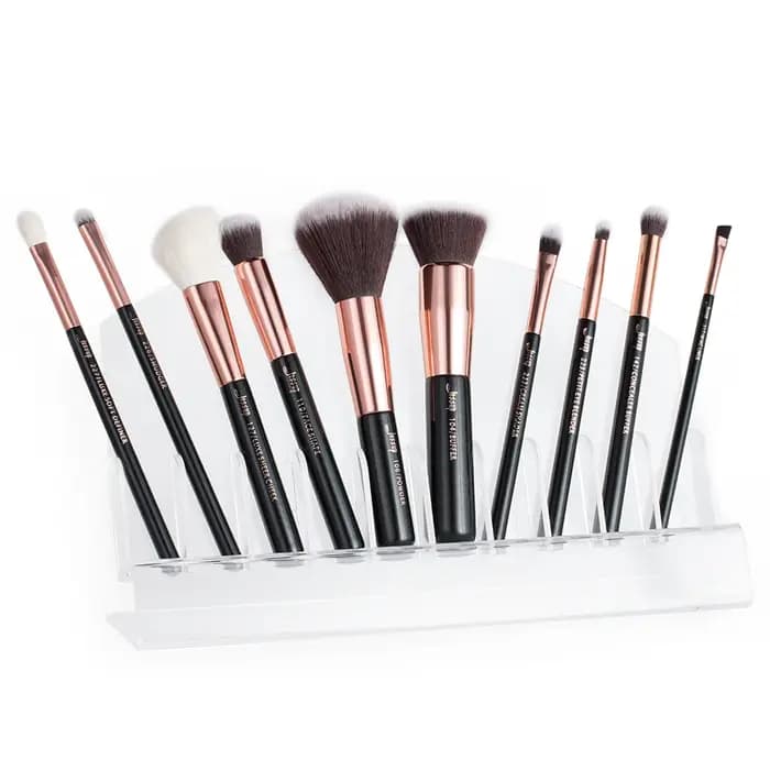 Jessup – pinceaux de maquillage synthétiques naturels, 10 pièces, poudre de fond de teint, Blush, fa