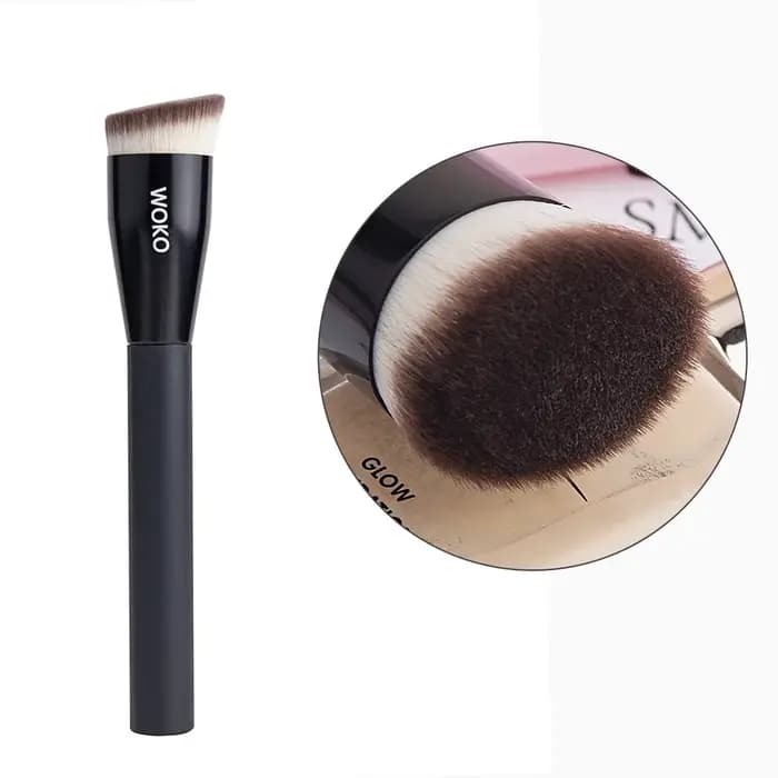 Pinceaux de maquillage pour fond de teint à dessus plat
