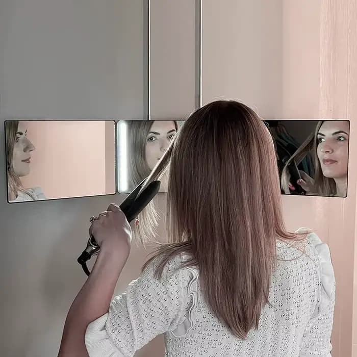Miroir 3 voies avec LED
