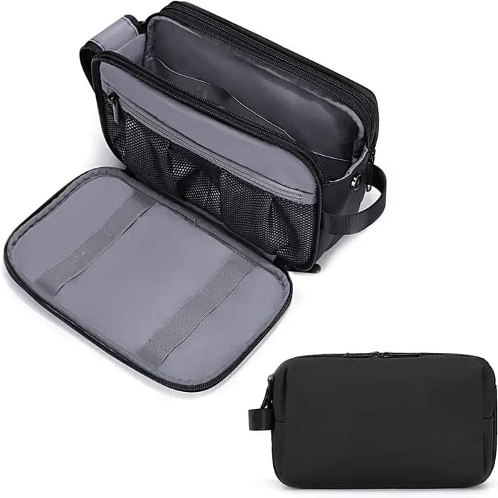Trousse de toilette pour hommes, organisateur de toilette de voyage, Kit Dopp, trousse de rasage rés