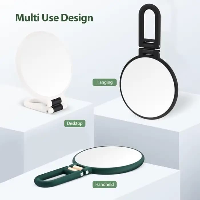Miroir à main de beauté, miroir grossissant 30X sur support, miroir grossissant double face avec gro