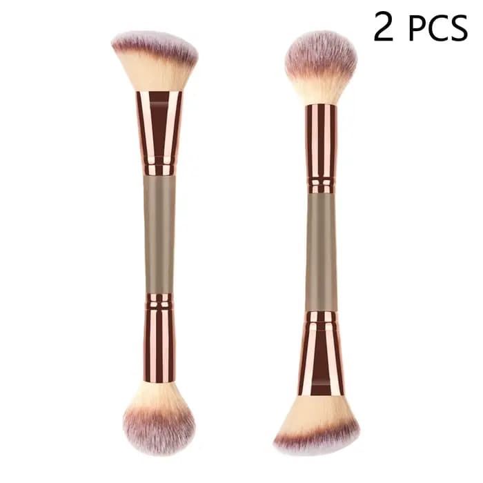 2 pinceaux de maquillage à double extrémité pour mélanger les liquides