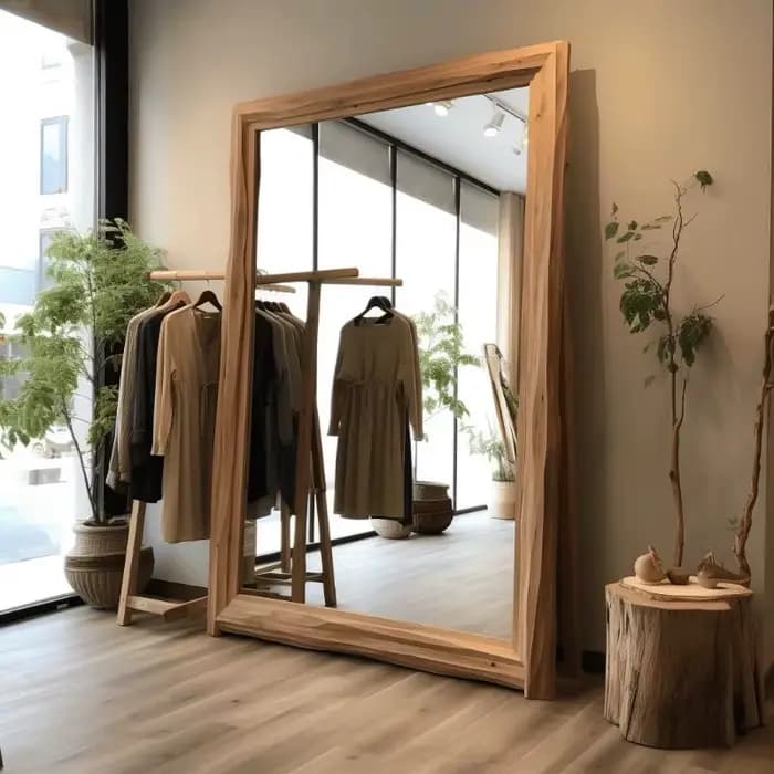 Miroir d'art de maquillage organisateur nordique Design moderne