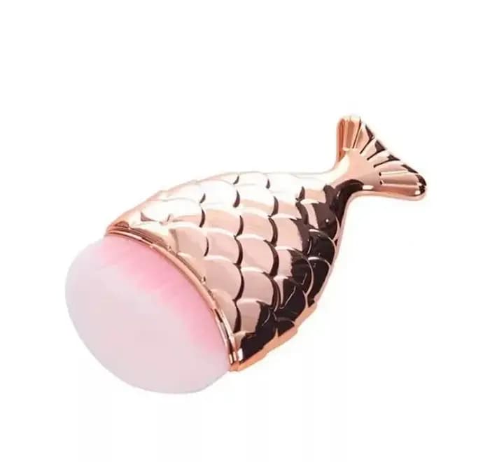Pinceau de maquillage professionnel en forme de sirène pour le visage, fard à joues, fond de teint, cosmétique, poisson, kit d'outils de maquillage, poudre, outil d'art des ongles