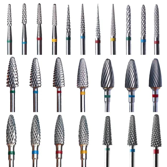 Foret à ongles en carbure de tungstène, fraise rotative, coupe-ongles, perceuse électrique pour outi