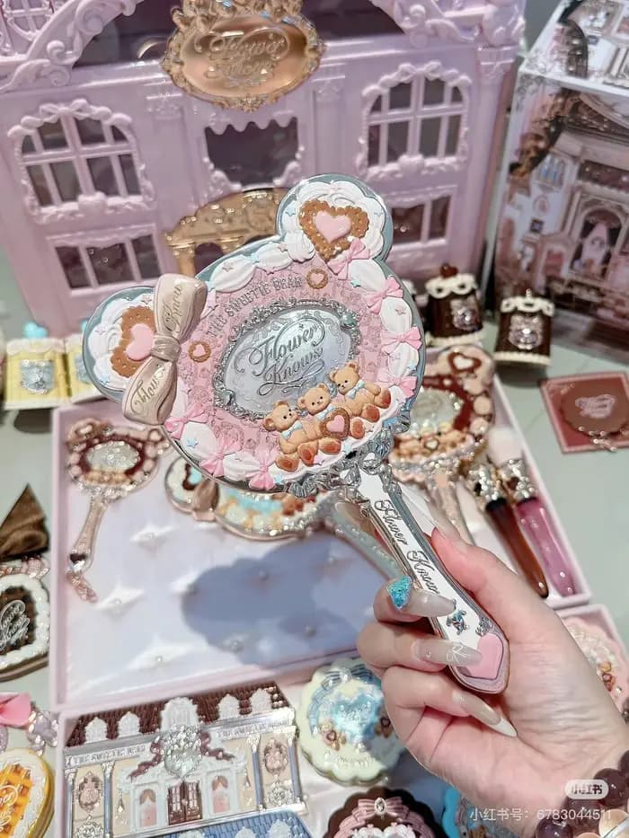 Miroir de poche Flower Know Bunny Garde Series