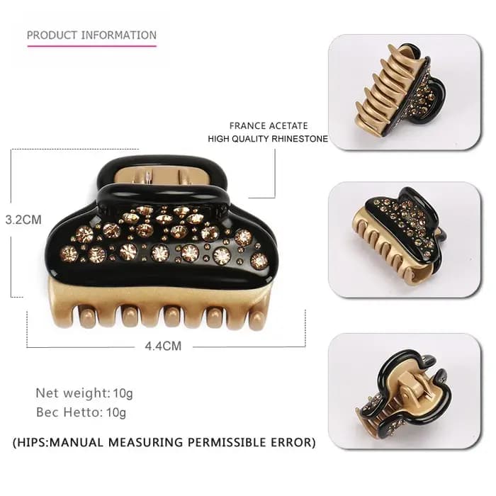 Pince à cheveux de luxe au Design français A Paris pour femmes et filles, accessoire de cheveux en acétate fin, bijoux d'ornement pour carrière au bureau