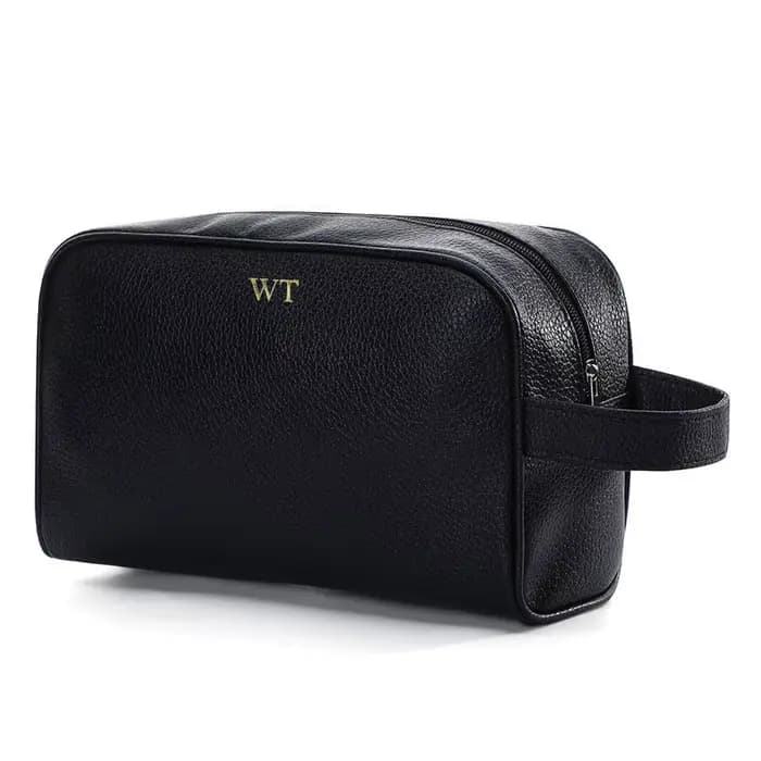 Sac de rangement de maquillage de voyage multifonction de grande capacité avec nom personnalisé gratuit pour hommes et