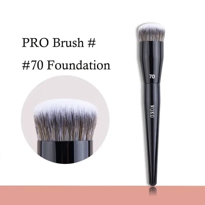Pinceau à fond de teint 70 Pro Big, pinceau à fond de teint crème, pinceau de maquillage professionnel en poils synthétiques, outil de maquillage pour le contour du visage.