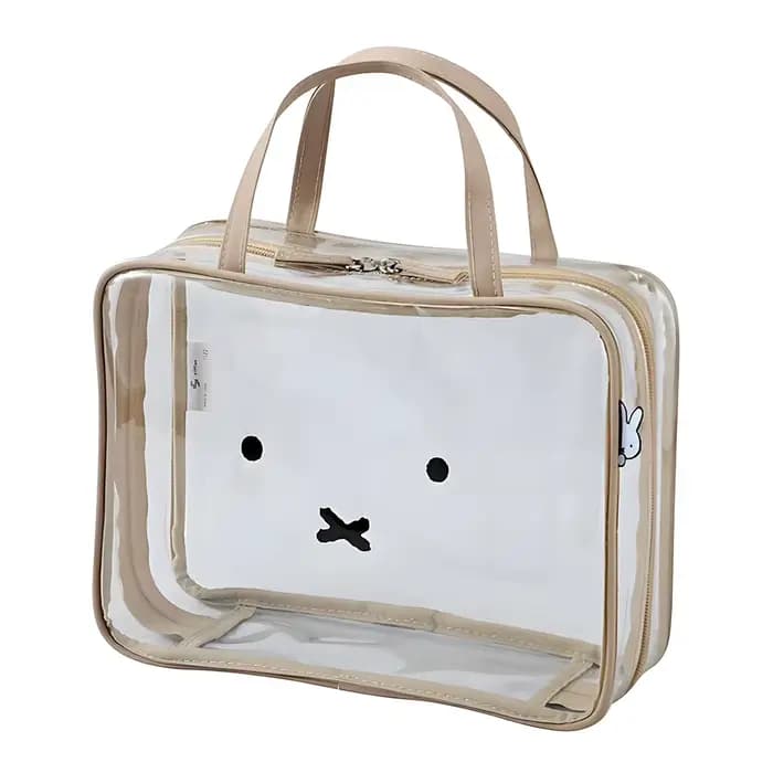 Kawaii Miffy 3-en-1 trousse de maquillage organisateur quatre sacs Total mignon lapin petits sacs de rangement Portable stockage ménage Gril cadeau