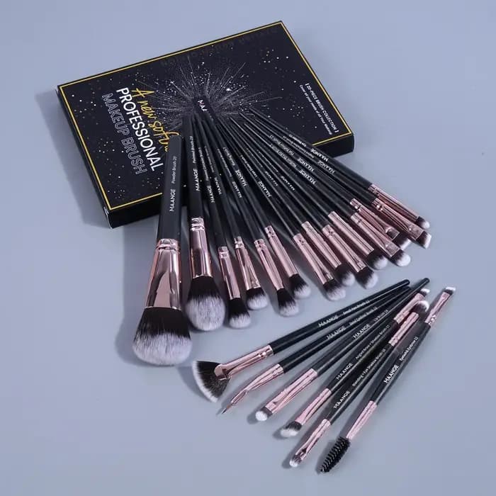 Maange-Pinceaux de maquillage professionnels avec boîte