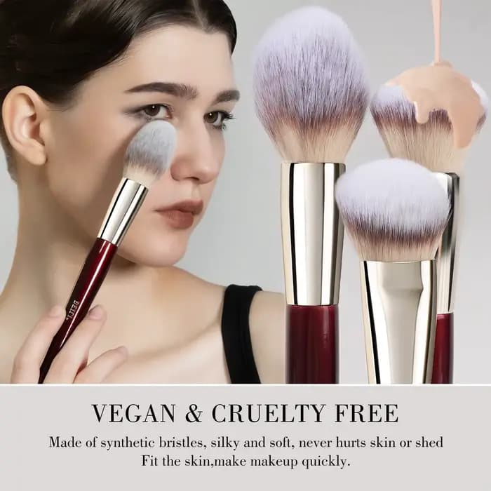 BEILI 9 pièces ensemble de pinceaux de maquillage professionnel pour artiste de maquillage
