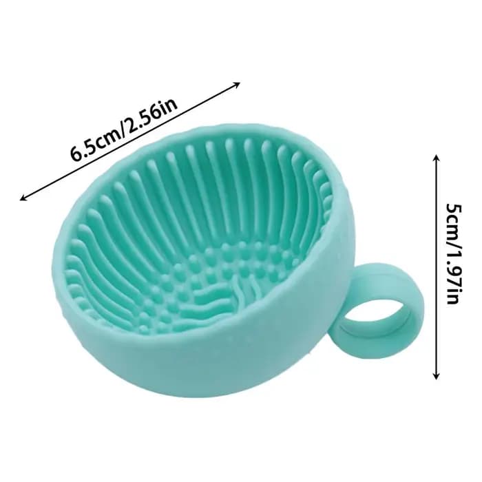 Bol de nettoyage pour pinceaux de maquillage, récipient de lavage pour pinceaux à paupières, bol de