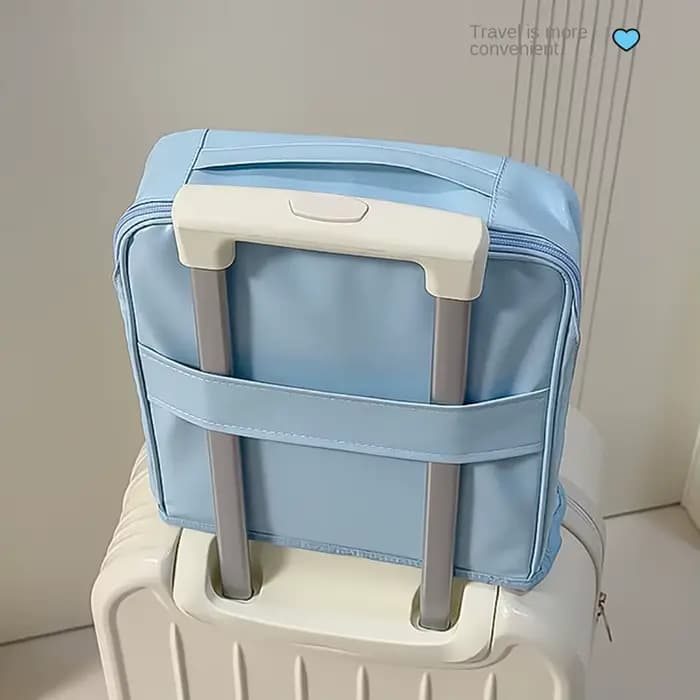 Trousse de maquillage verticale multi-couches élégante et de grande capacité