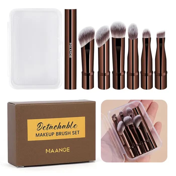 MAANGE – ensemble de pinceaux de maquillage à Double extrémité
