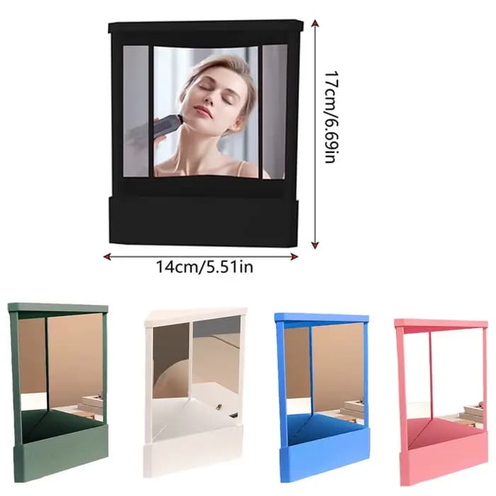 Miroir de courtoisie cosmétique non inversé - Clair