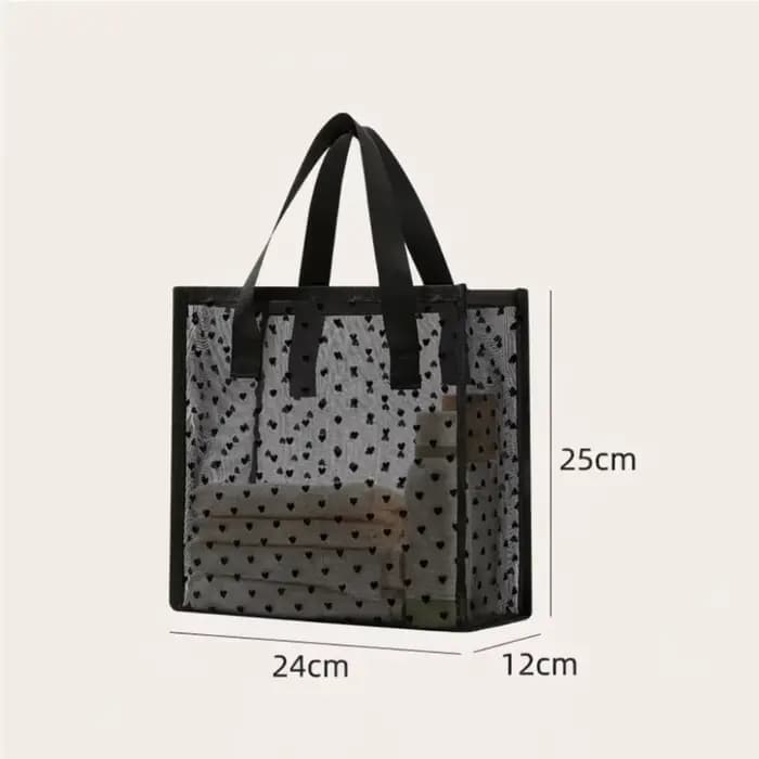 Nouvelle trousse de toilette en maille grande capacité, sac de rangement transparent pour maquillage, sac de douche à séchage rapide, sac de toilette portable