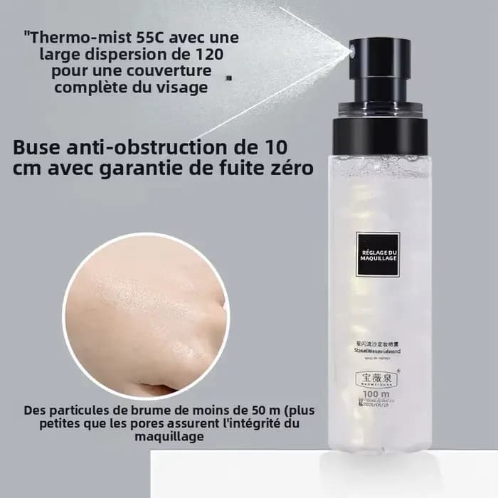 Spray fixateur de maquillage longue durée
