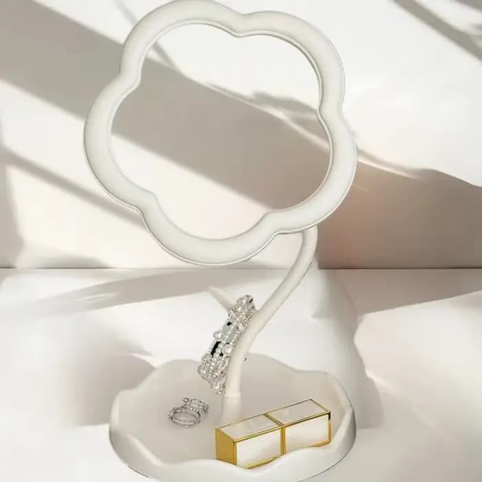 Miroir avec plateau à accessoires