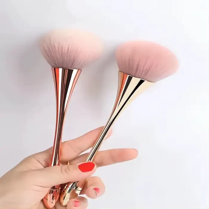Pinceau à Blush en poudre or Rose